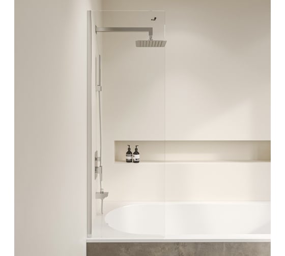 Шторка на ванну RGW 30*150 SC-056 Хром/Прозрачное/6 мм, 28-30, Easy Clean 351105630-11