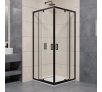 Душевой уголок RGW 80-90х80-90х195 PA-038-B квадрат/черный/прозрачное/6 мм (Easy) 350803888-14