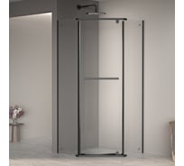 Душевой уголок RGW 90х 90х195 PA-82-B трапеция/черный/прозрачное/6 мм (875-895х875-895) (Easy) 41088299-14