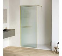 Душевая перегородка RGW 90х195 WA-08-G золото, Ribbed, 8 мм, Easy 06100809-156