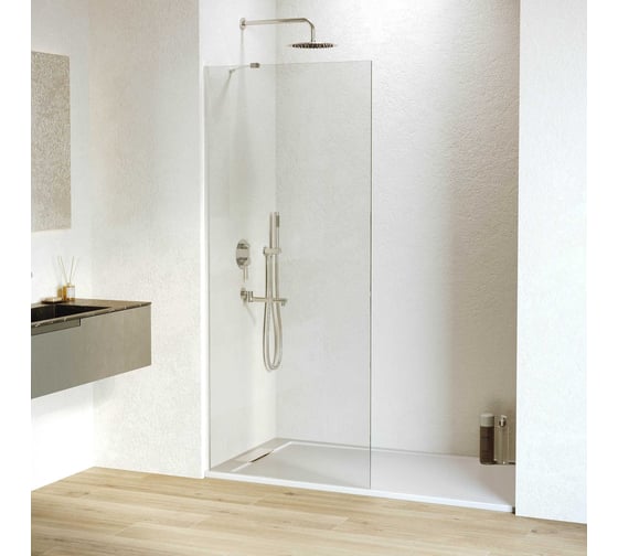 Душевая перегородка RGW 110х195 WA-102 хром, прозрачное, 6 мм, 1090-1105 мм, Easy 351010211-11 1