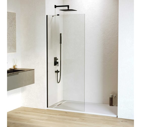 Душевая перегородка RGW 70х195 WA-102-B черный, прозрачное, 6 мм, 690-705 мм, Easy 351010207-14 1