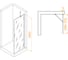 Душевая перегородка RGW 70х195 WA-102-B черный, прозрачное, 6 мм, 690-705 мм, Easy 351010207-14 2