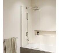Шторка на ванну RGW 80*150 SC-009 Хром/Прозрачное/6 мм, Easy Clean 351100908-11