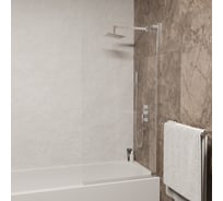 Шторка на ванну RGW 90*150 SC-01 Хром/Прозрачное/8 мм, Easy Clean 03110109-11