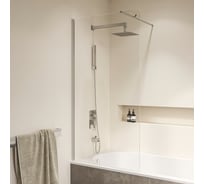 Шторка на ванну RGW 90*150 SC-050 Хром/Прозрачное/6 мм, Easy Clean 351105009-11