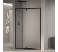 Душевая дверь RGW 120*185 PA-02-B NEW Чёрный/Прозрачное/6 мм, 117-134, EasyClean 41080212-014