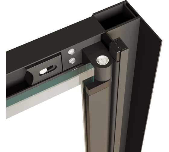 Душевая дверь RGW 120*190 PA-21-B Чёрный/Прозрачное/5 мм, 1190-1220, Easy 06082112-14