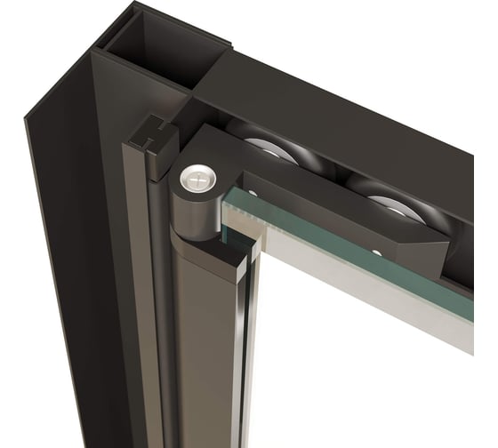 Душевая дверь RGW 120*190 PA-21-B Чёрный/Прозрачное/5 мм, 1190-1220, Easy 06082112-14