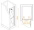 Душевая дверь RGW 60*195 PA-103 Хром/Прозрачное/6 мм, 580-605, EasyClean 020810306-11 2