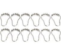 Кольца для штор с шариками Tatkraft металлические держатели для занавесок крючки на штангу набор 12 шт SLIDE 17320