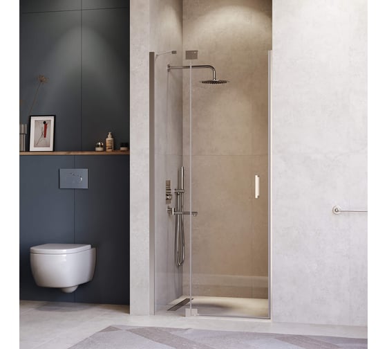 Душевая дверь RGW 130*200 HO-014 Хром/Прозрачное/8 мм, EasyClean 350601413-11 1