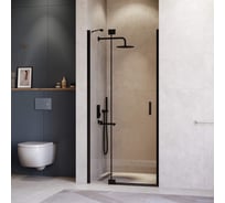 Душевая дверь RGW 90*200 HO-014-B Чёрный/Прозрачное/8 мм, EasyClean 350601409-14