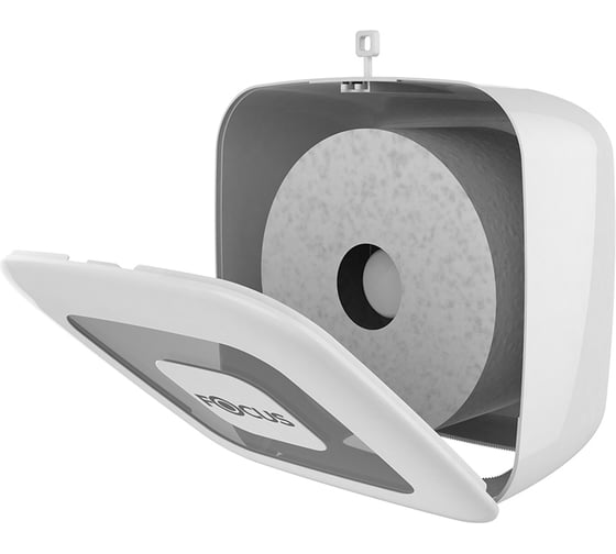 Диспенсер для туалетной бумаги FOCUS MINI JUMBO пластик, белый H-8077065