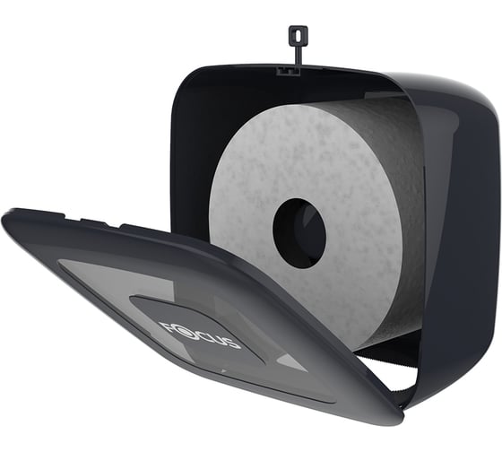 Диспенсер для туалетной бумаги FOCUS MINI JUMBO пластик, черный H-8076285