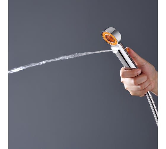 Гигиенический душ Elghansa 2 режима, с держателем и шлангом 100 см BF-19C-Orange