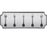 Панель пластиковая с 5 плоскими крючками Elghansa HRM-670-Black/Chrome 3