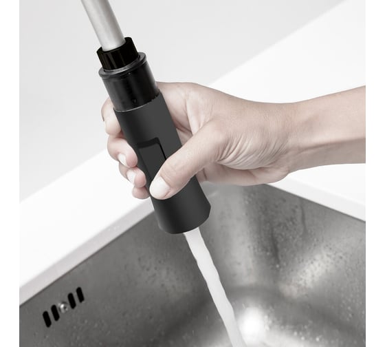 Смеситель для кухонной мойки Clever CHEF BLACK 61834