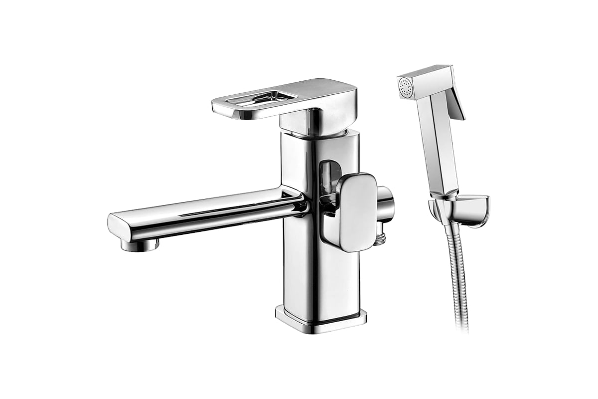 Смеситель для умывальника Elghansa с гигиеническим душем 1602233-BM02 ...