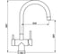 Смеситель LONGRAN Sprint logic Stainless Steel LM2191 SS 2
