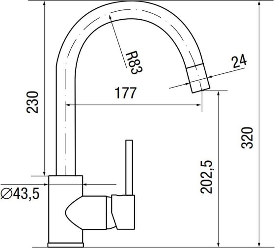 Смеситель LONGRAN Logic Arena granite LM2101 - 47