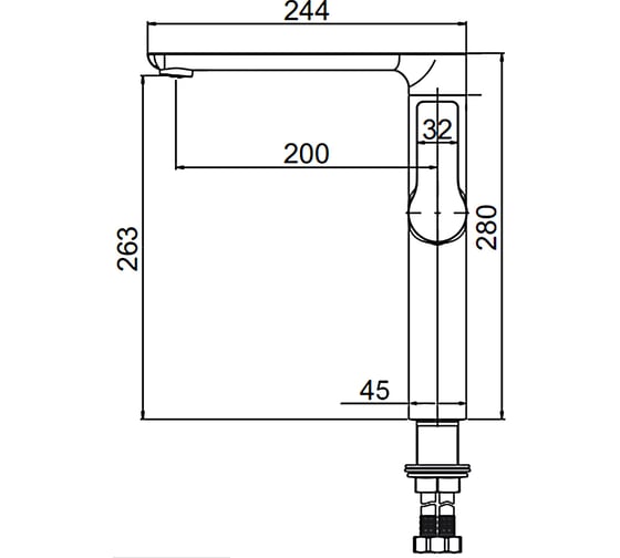 Смеситель для раковины Gerhans K14015
