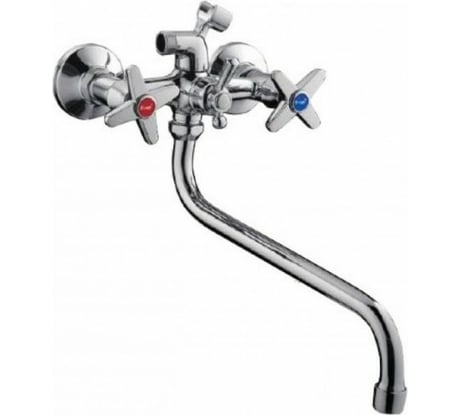 Смеситель для ванны и умывальника FRAP F2220 1/2 керамическая кран-букса, шаровой переключатель, крест 509241