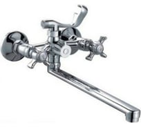 Смеситель для ванны и умывальника FRAP F2224 1/2 керамическая кран-букса, шаровой переключатель, крест 512768