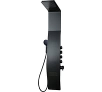 Душевая панель Taliente A04, алюминий, 147_23см, черный/черный, без излива TA-G-A04Bb