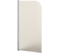 Душевая шторка на ванну Taliente 80_140см, распашная, мат.стекло 6мм, хром.профиль, левое исполнение TA-0814MP(L)