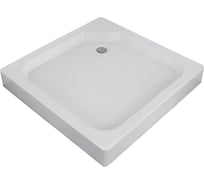 Душевой поддон акриловый Taliente 100_100_13см, квадратный, на каркасе, с сифоном и сливом PTA-10102