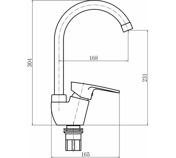 Смеситель для кухни Plstart PL4105-7