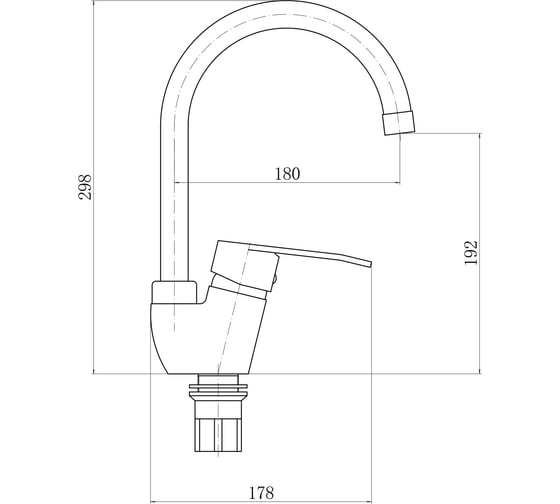 Смеситель для кухни Plstart PL4106