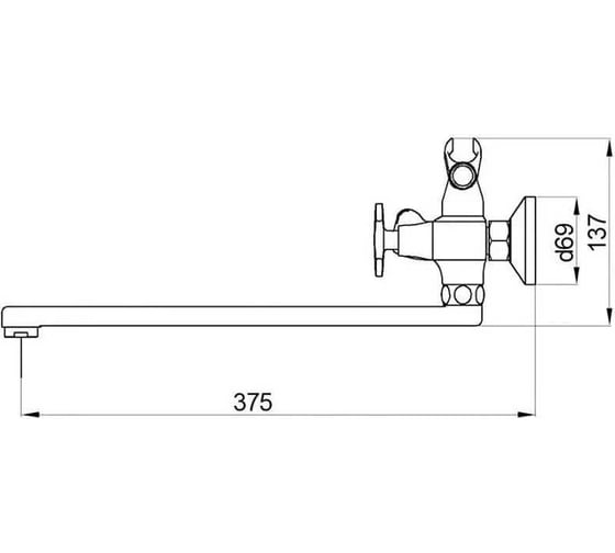 Смеситель для ванны Fmark FS8508