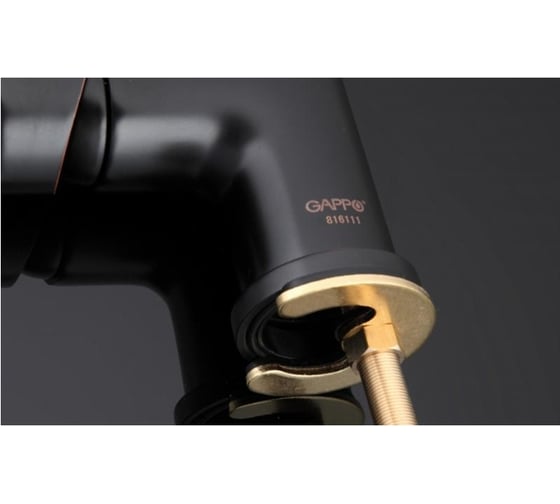 Смеситель для кухни FRAP GAPPO G4390-10 с выходом для питьевого фильтра, черный 534934