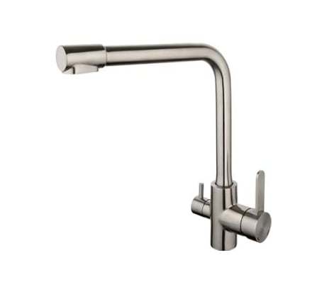 Смеситель для кухни FRAP GAPPO G4399-1 нержавеющая сталь, с выходом для питьевого фильтра 538018