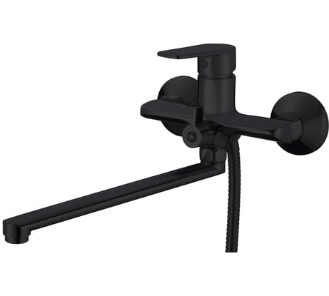 Смеситель для ванны с длинным изливом OSGARD PLATT черный 87223 940000001067