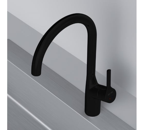 Смеситель для кухни AM.PM, X-Joy S черный F85B07022