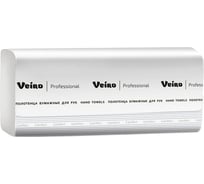 Полотенца бумажные для рук VEIRO PROFESSIONAL V1-250 V-сложения, однослойные, 20 пачек по 250 листов 23259