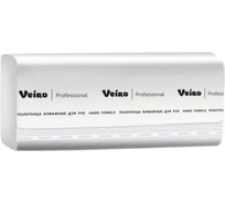 Полотенца для рук VEIRO PROFESSIONAL V2-250 V-сложения, однослойные, 20 упаковок по 250 листов 23389
