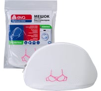 Мешок для стирки бюстгальтеров Eva Air-Mesh, с вышивкой, белый, 22x20x15см Е424