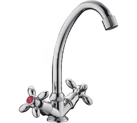 Смеситель для кухни FRAP F4027 1/2 керамическая кран-букса, крест овал 509247