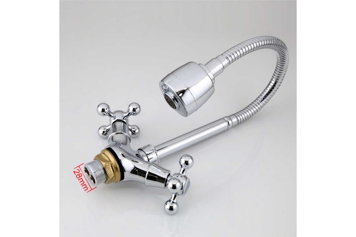 Смеситель для кухни FRAP F4319 1/2 керамическая кран-букса, гибкий ...