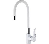 Смеситель для кухни FRAP 35к F4049 гибкий излив, белый хром 544632