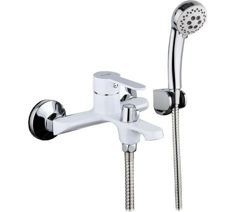 Смеситель для ванны FRAP 35к F3241 белый хром 537590