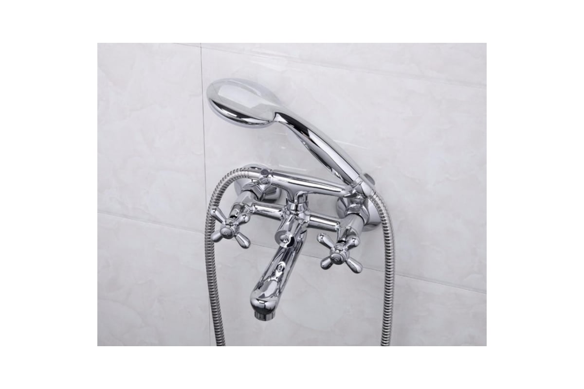 Смеситель для ванны FRAP F3025 1/2 керамическая кран-букса, крест ...