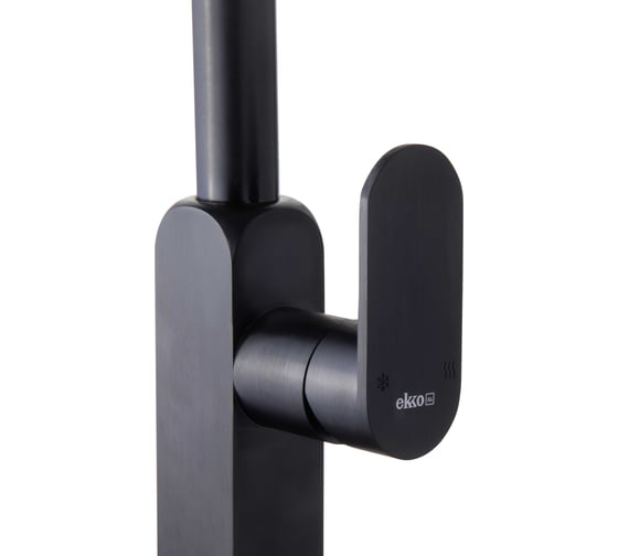 Смеситель для кухни Ekko черный матовый E6003-7