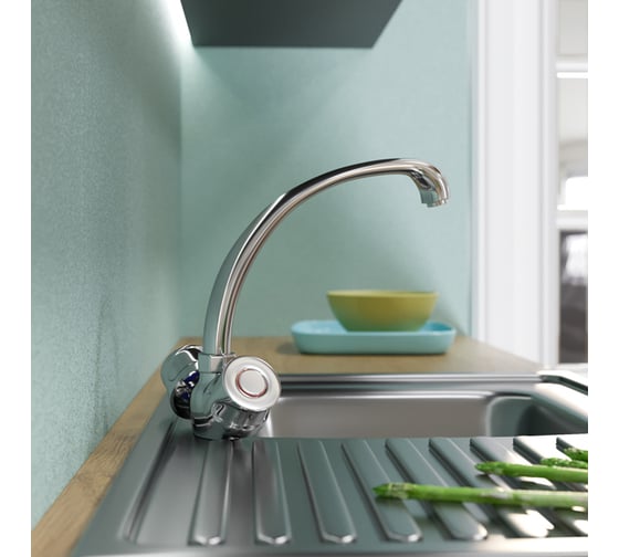 Смеситель для кухни mixline 1/2 керамика, без подводки ML01-03 522120