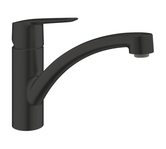 Смеситель для кухонной мойки GROHE Start c низким поворотным изливом, матовый черный 324412432 1