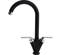 Смеситель для кухни Mixline 1/2 керамика, черный, высокий излив ML-GS08 308 529278